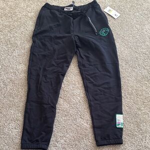 Fila Black Joggers with Green Accents Boho Compass